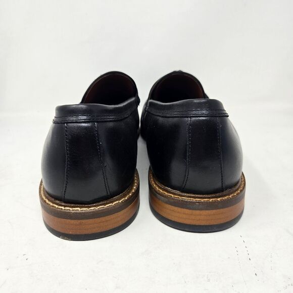 VINCE CAMUTO Lachlan Black Leather Penny Loafers Size 12 - Picture 4 of 9